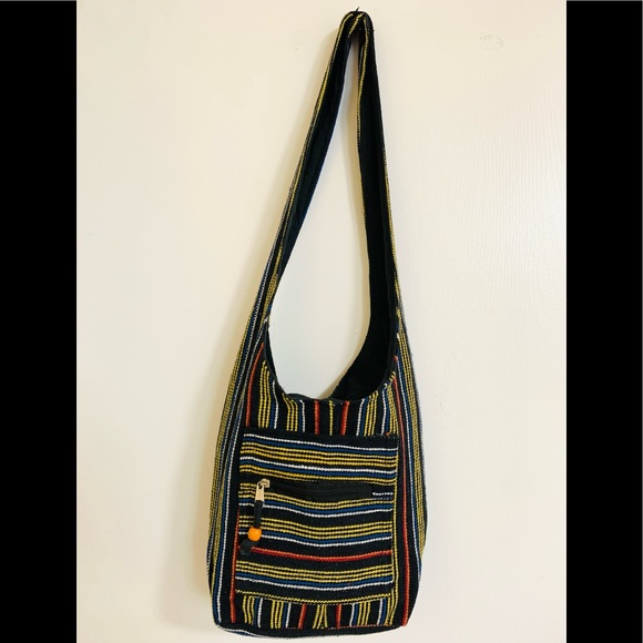 Beautiful cotton small shoulder bag - Picture 2 of 3